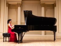 student playing piano